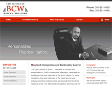 Tablet Screenshot of brianwilliamslaw.com
